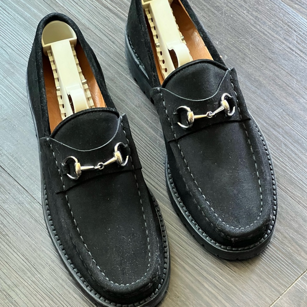 Gucci Loafers lug sole black women 7/37